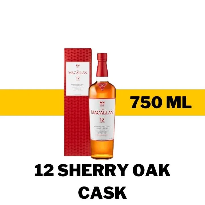 WHISKY MACALLAN 12 SHERRY OAK CASK 750 ML