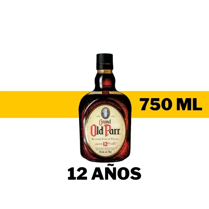 WHISKY OLD PARR 12 AÑOS 750 ML