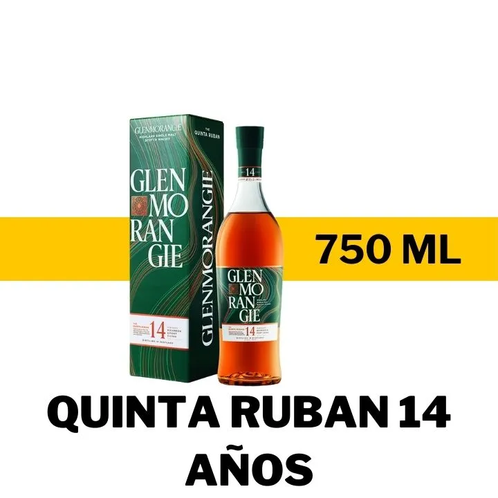 WHISKY GLENMORANGIE QUINTA RUBAN 14 AÑOS 750 ML