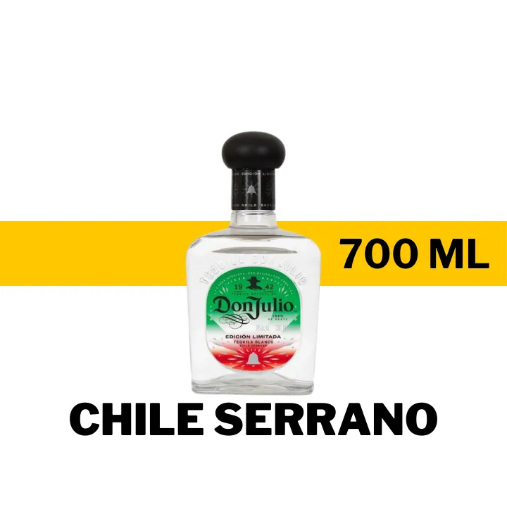 TEQUILA DON JULIO CHILE SERRANO 700 ml