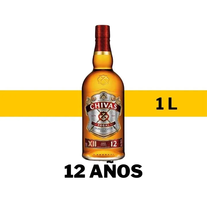 WHISKY CHIVAS REGAL 12 AÑOS 1 L