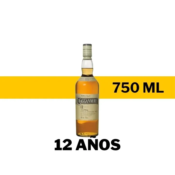 WHISKY CRAGGANMORE 12 AÑOS 750 ML