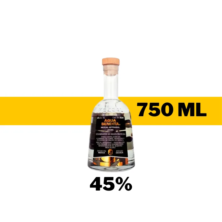 MEZCAL AGUA BENDITA 45 % 750 ML
