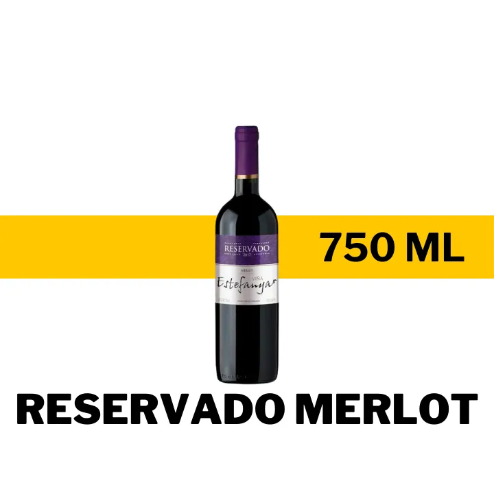 V.T.C. VIÑA ESTEFANYA RESERVADO MERLOT 750 ML