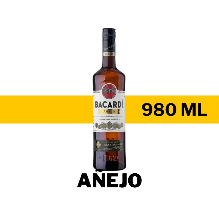 RON BACARDI AÑEJO 980 ML