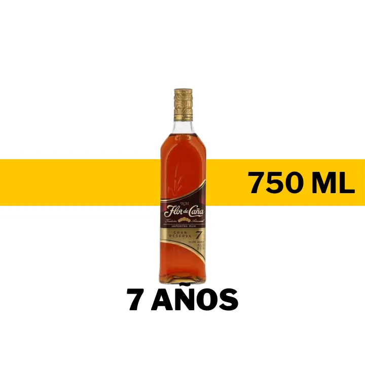 RON FLOR DE CAÑA 7 AÑOS 750 ML