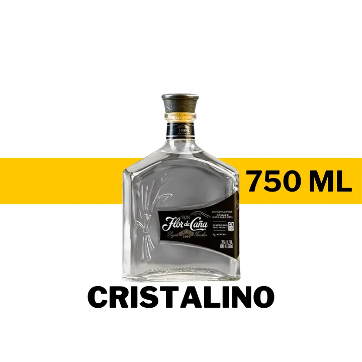 RON FLOR DE CAÑA CRISTALINO 750 ML