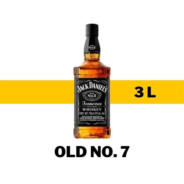 WHISKY JACK DANIELS OLD NO. 7 3 L