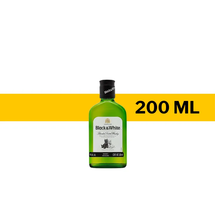 PACH WHISKY BLACK & WHITE 200 ML
