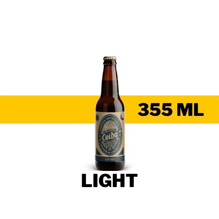 CERVEZA ART CEIBA LIGHT 355 ML