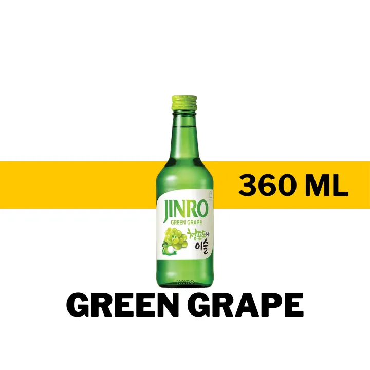SOJU JINRO GREEN GRAPE 360 ML