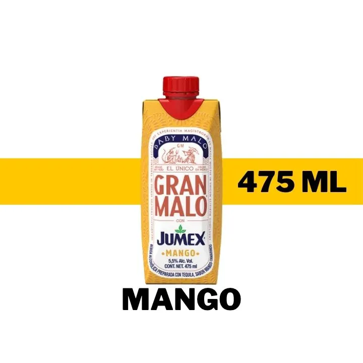 COOLER GRAN MALO JUMEX MANGO 475 ML