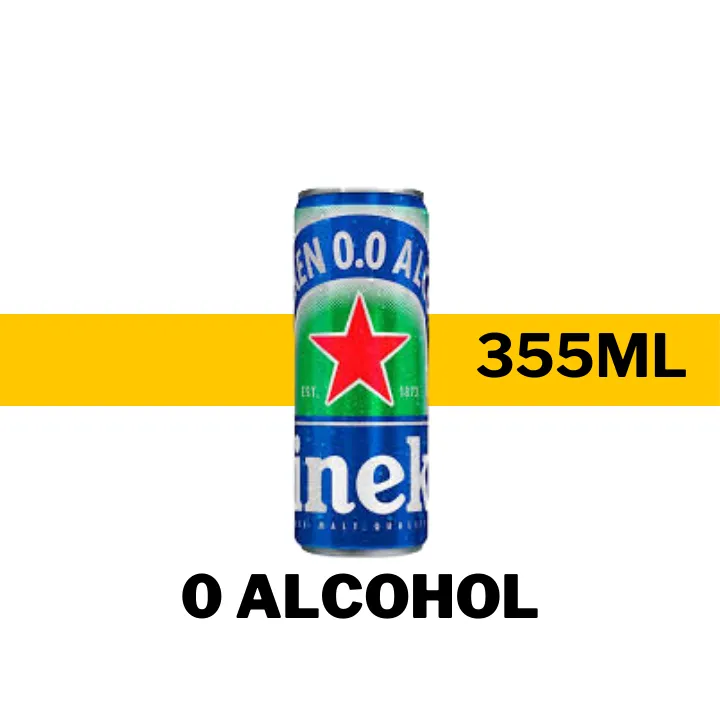 CERVEZA HEINEKEN 0.0 ALCOHOL 355 ML - LATA