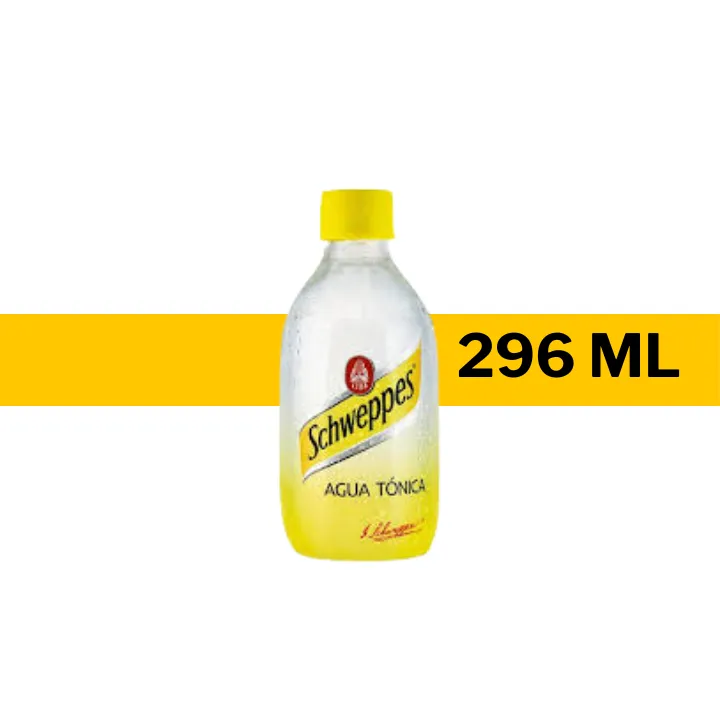 AGUA TÓNICA SCHWEPPES 296 ML - BOTELLA