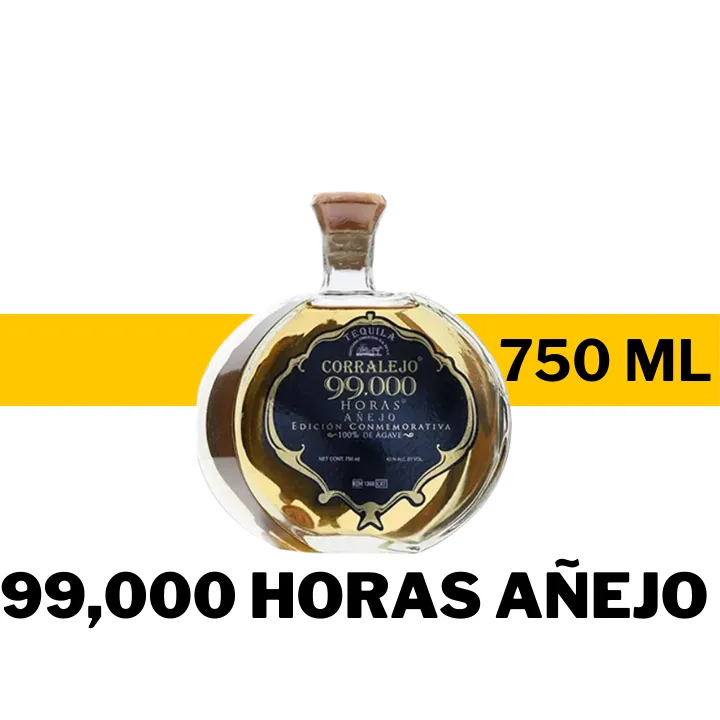 TEQUILA CORRALEJO 99,000 HORAS AÑEJO 750 ML