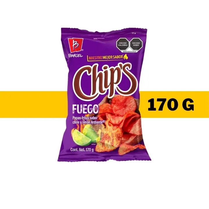 BOT BARCEL CHIPS FUEGO 170 G