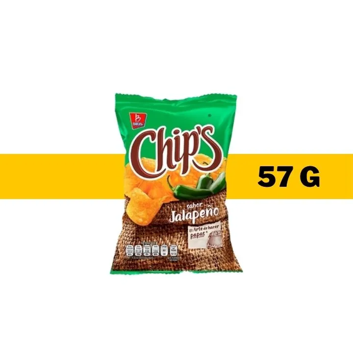BOT BARCEL CHIPS JALAPEÑO 57 G