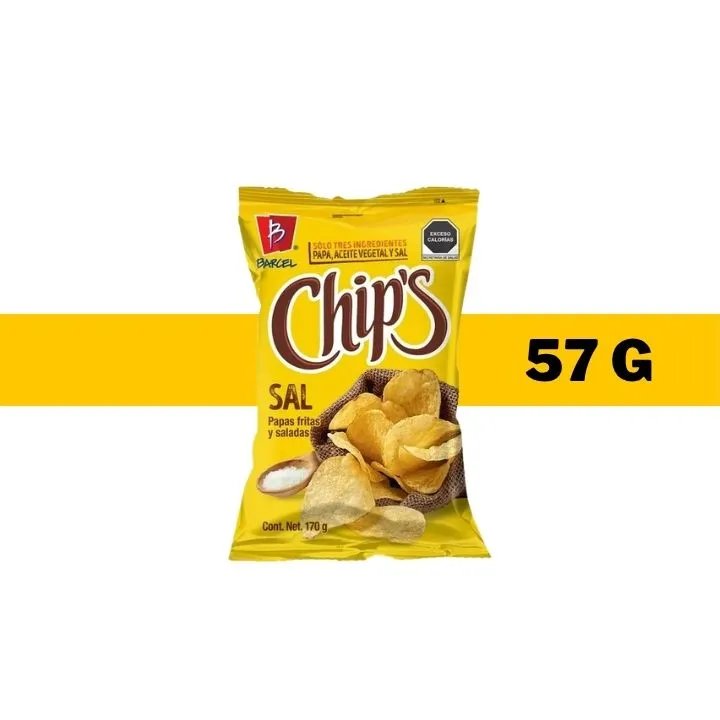 BOT BARCEL CHIPS SAL DE MAR 57 G