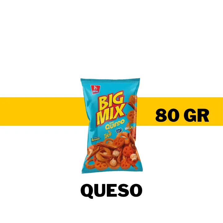BOT BARCEL BIG MIX QUESO 80 G
