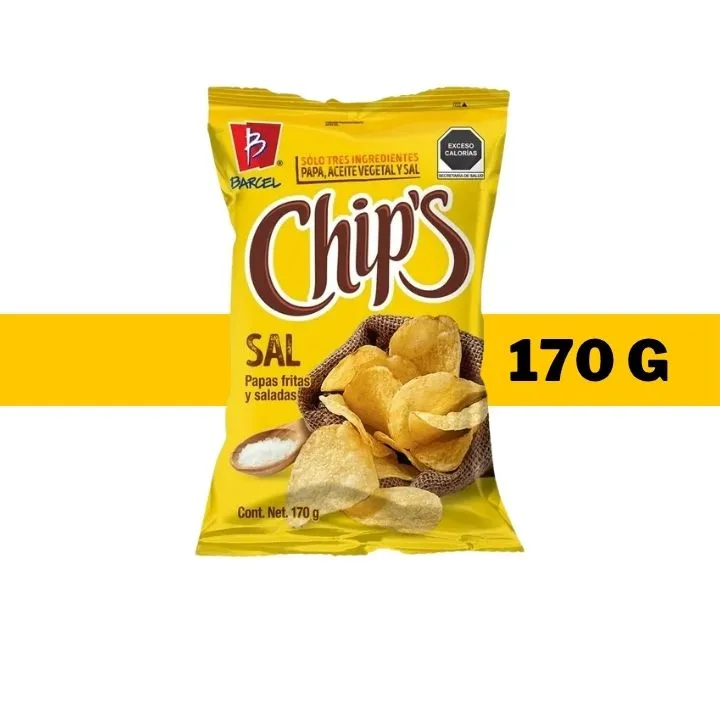 BOT BARCEL CHIPS SAL 170 G