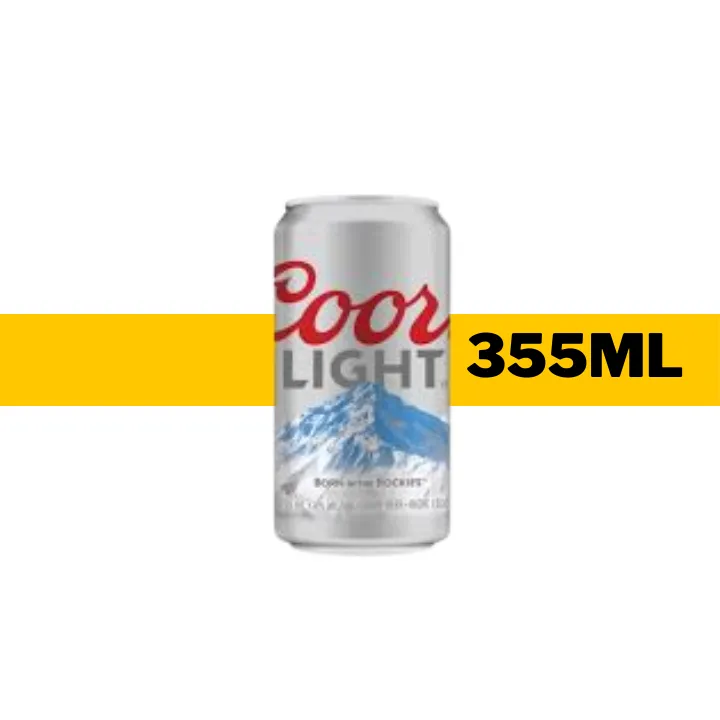 CERVEZA COORS LIGHT 355 ML - LATA