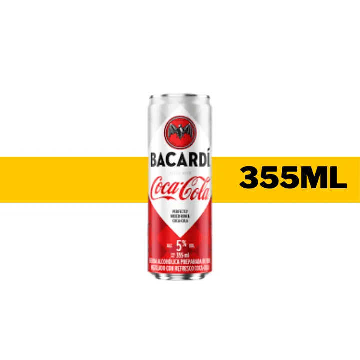 COOLER BACARDI CON COCA COLA LATA 355 ML