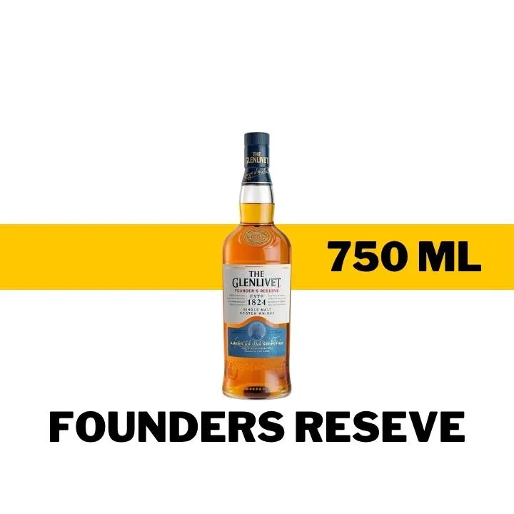 WHISKY THE GLENLIVET FOUNDERS RESERVE 750 ML