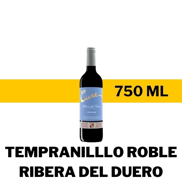 V.T.E. CUNE TEMPRANILLO ROBLE RIBERA DEL DUERO 750 ML