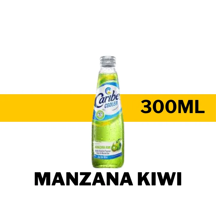 COOLER CARIBE MANZANA KIWI 300 ML