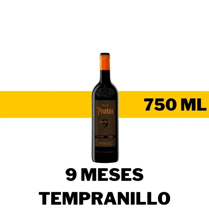 V.T.E. PROTOS 9 MESES TEMPRANILLO 750 ML