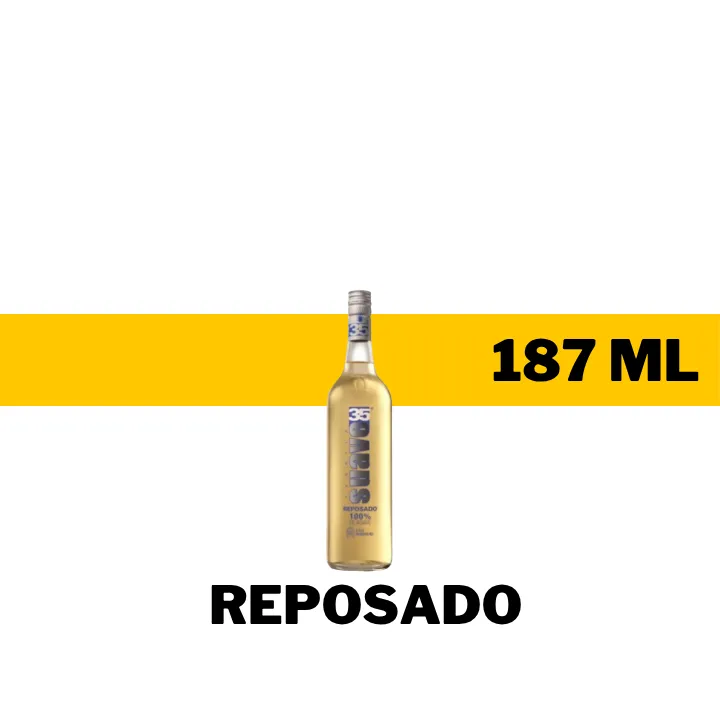 MINI TEQUILA SUAVE 35 REPOSADO 187 ML