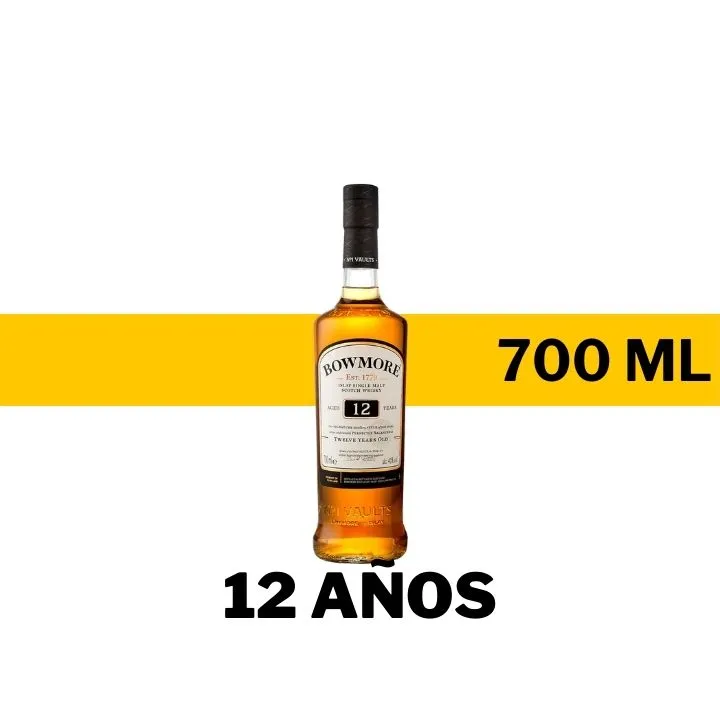 WHISKY BOWMORE 12 AÑOS 700 ML