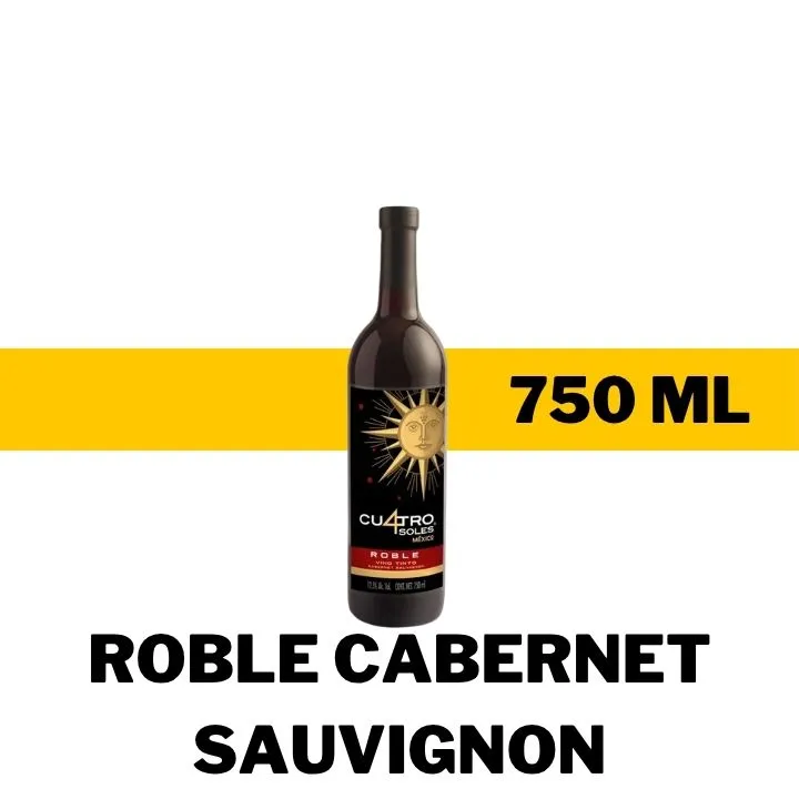 V.T.M. CUATRO SOLES ROBLE CAB SAUVIGNON 750 ML