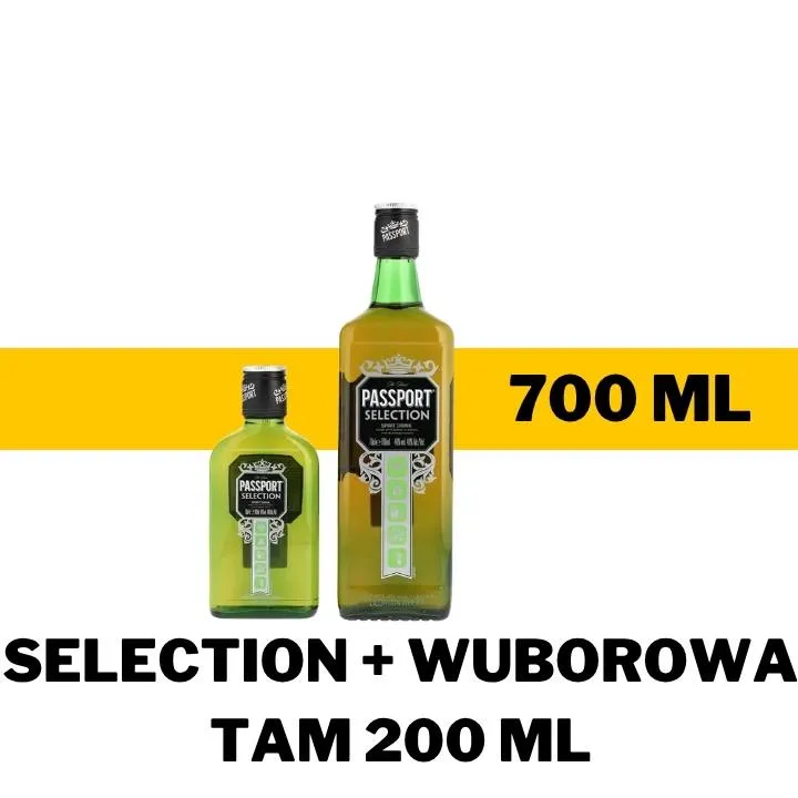 PAQ WHISKY PASSPORT SELECTION 700 ML + 200 ML