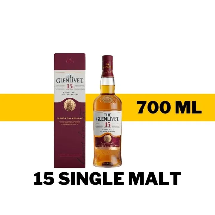 WHISKY THE GLENLIVET 15 SINGLE MALT 700 ML