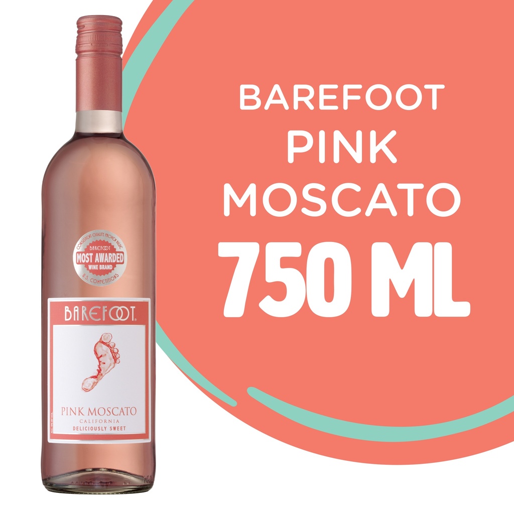 V.R.U. BAREFOOT PINK MOSCATO 750 ML
