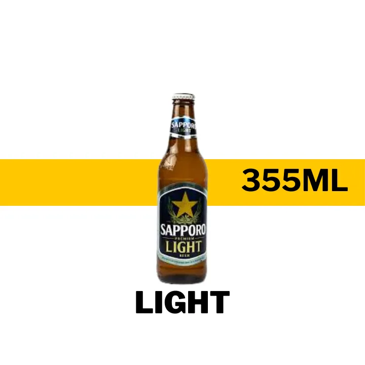 CERVEZA IMP SAPPORO LIGHT 355 ML - BOTELLA