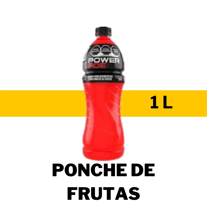 BEB POWERADE PONCHE DE FRUTAS 1 L