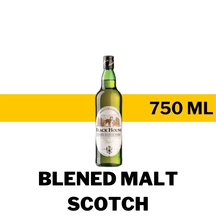 WHISKY BLACK HOUND BLENDED MALT SCOTCH 750 ML