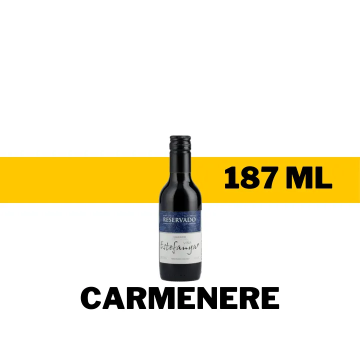 MINI V.T.C. VIÑA ESTEFANYA RESERVADO CARMENERE 187 ML