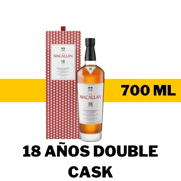WHISKY MACALLAN 18 AÑOS DOUBLE CASK 700 ML