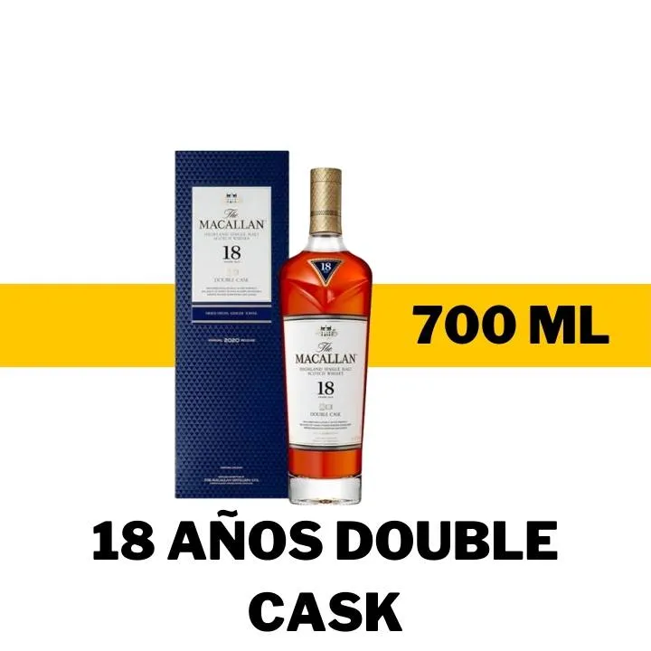 WHISKY MACALLAN 18 AÑOS DOUBLE CASK 700 ML