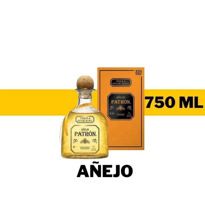 TEQUILA PATRON AÑEJO 750 ML