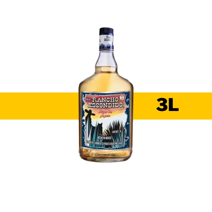 LICOR DE AGAVE RANCHO ESCONDIDO 3 LITROS