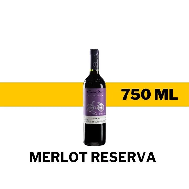 V.T.C. CONO SUR BICICLETA MERLOT RESERVA 750 ML