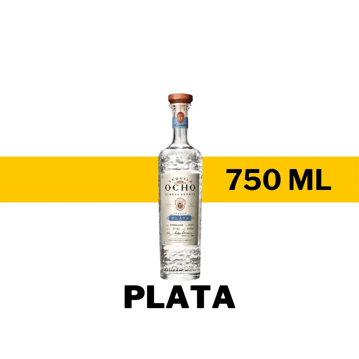 TEQUILA OCHO PLATA 750 ML