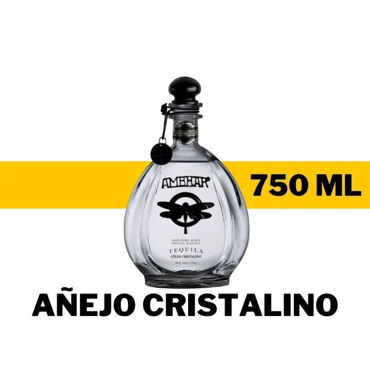 TEQUILA AMBHAR AÑEJO CRISTALINO 750 ML