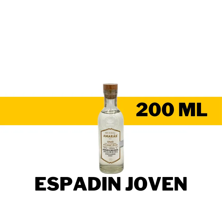 MINI MEZCAL AMARAS ESPADIN JOVEN 200 ML