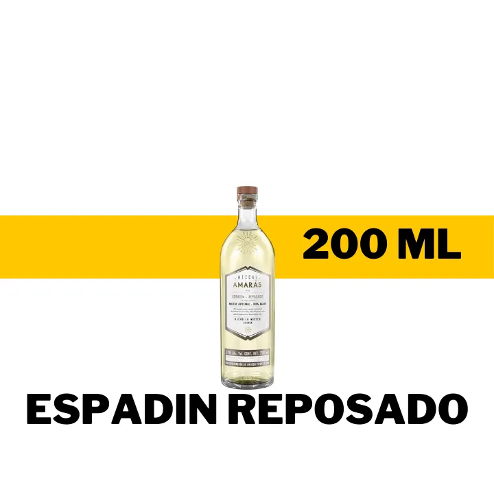 MINI MEZCAL AMARAS ESPADIN REPOSADO 200 ML