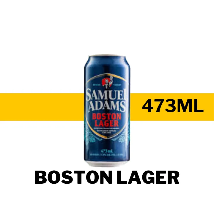 CERVEZA IMP SAMUEL ADAMS BOSTON LAGER 473 ML - LATA